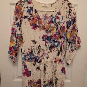 Umgee Floral Print Romper